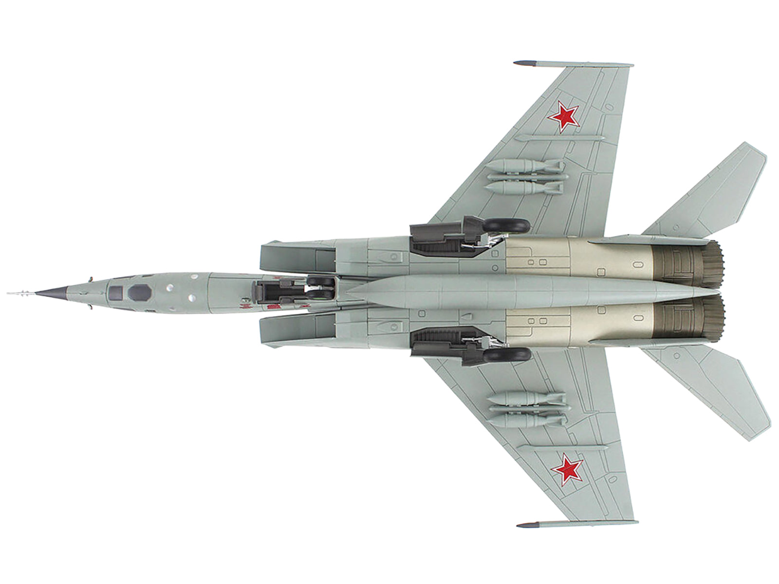 Mikoyan-Gurevich MiG-25RBT Aircraft "Red 46 47th Guards Reconnaissance Aviation Regiment 2nd Squadron" (2001) Russian Air Force "Air Power Series" 1/72 Diecast Model by Hobby Master