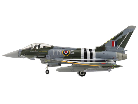 Eurofighter Typhoon FGR4 Fighter Aircraft "ZJ913 FM-G" (2024) British Royal Air Force "Air Power Series" 1/72 Diecast Model by Hobby Master