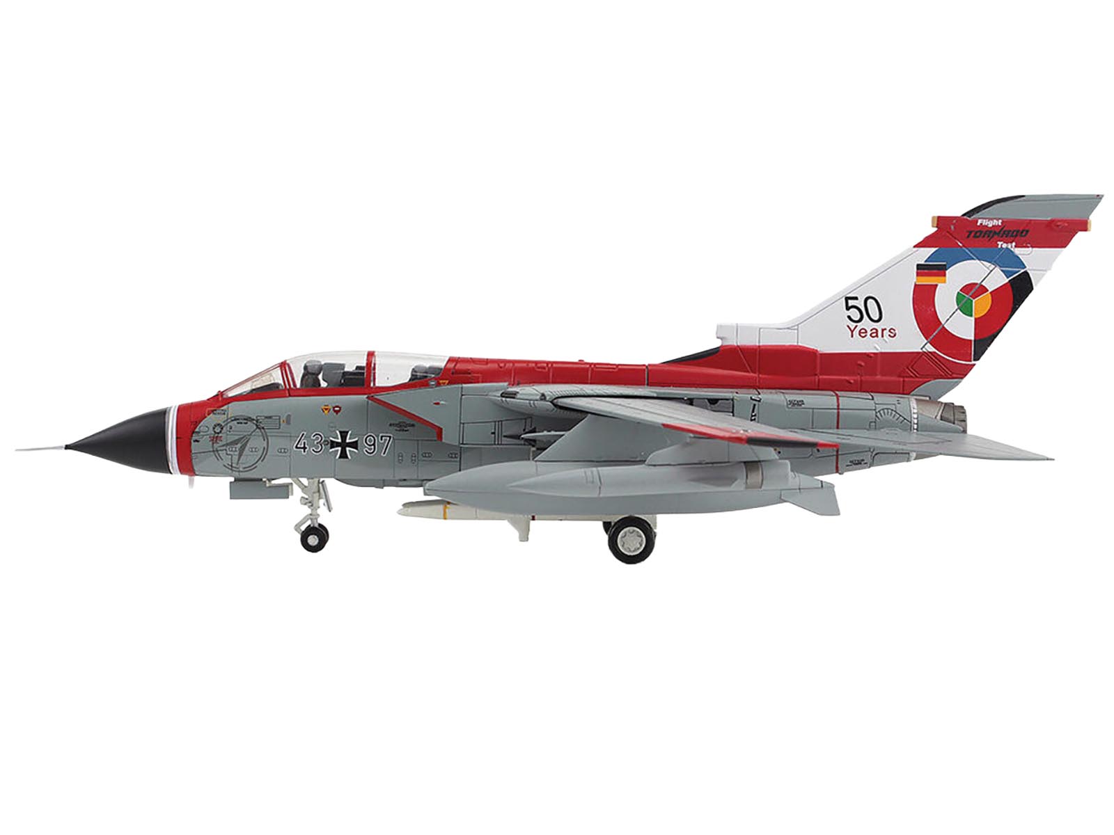 Panavia Tornado IDS Aircraft "43+97 WTD-61 50 Years Royal International Air Tattoo" (2024) German Luftwaffe "Air Power Series" 1/72 Diecast Model by Hobby Master