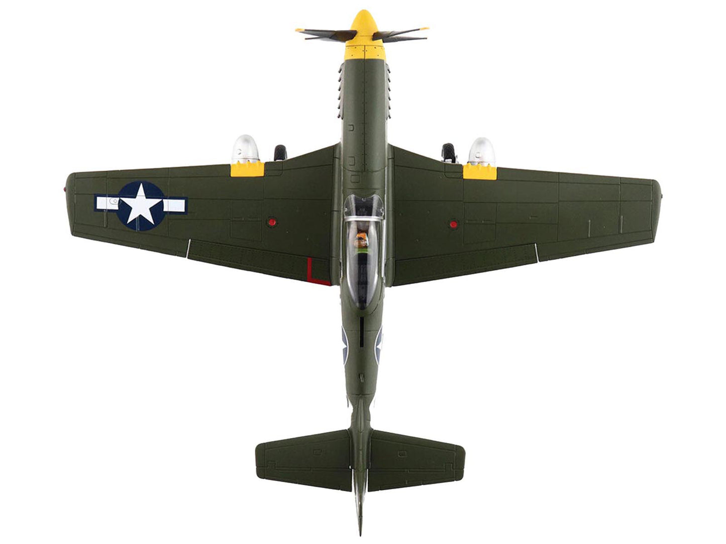North American P-51D Mustang Fighter Aircraft "413926 375th Fighter Squadron 8th Air Force" (1944) United States Army Air Forces "Air Power Series" 1/48 Diecast Model by Hobby Master
