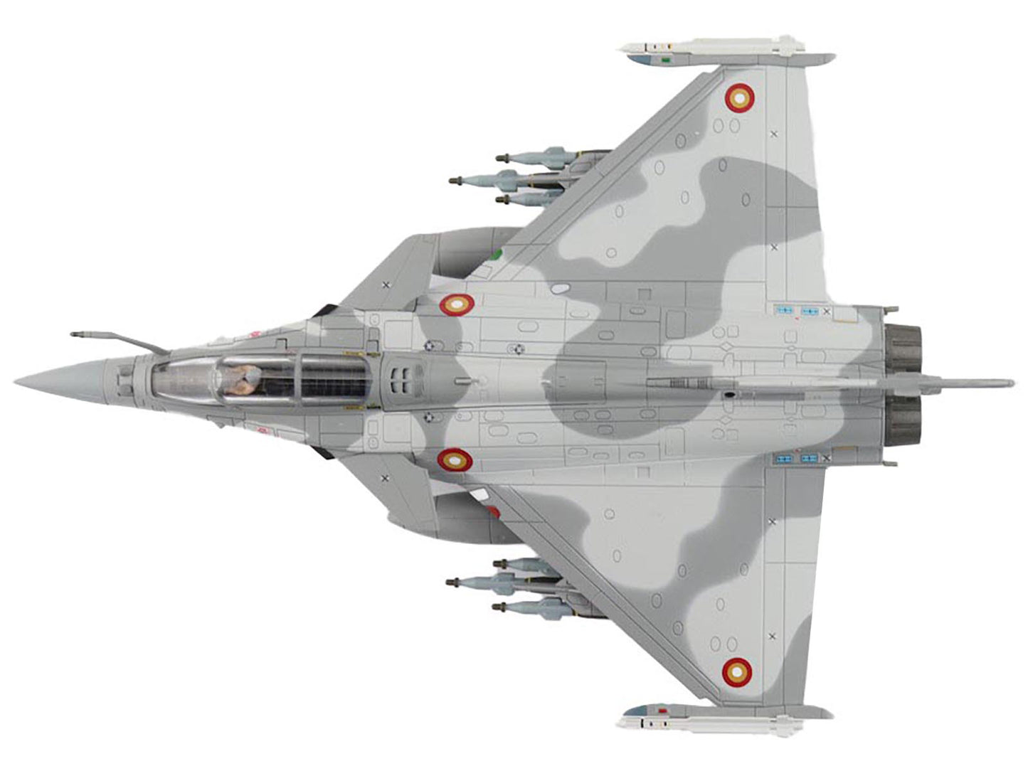 Dassault Rafale EQ Fighter Aircraft "QA210" (2019) Qatar Emiri Air Force "Air Power Series" 1/72 Diecast Model by Hobby Master