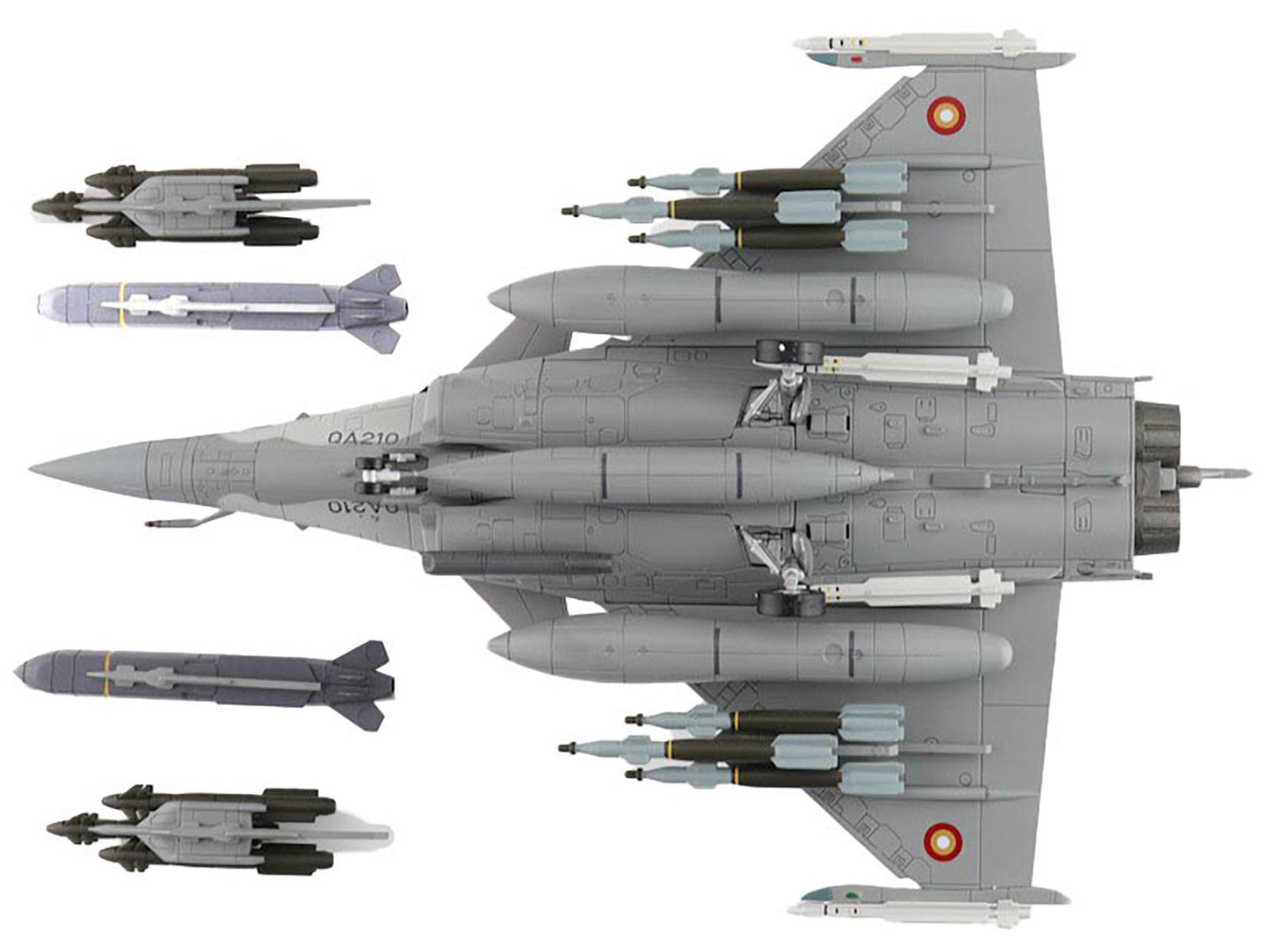 Dassault Rafale EQ Fighter Aircraft "QA210" (2019) Qatar Emiri Air Force "Air Power Series" 1/72 Diecast Model by Hobby Master