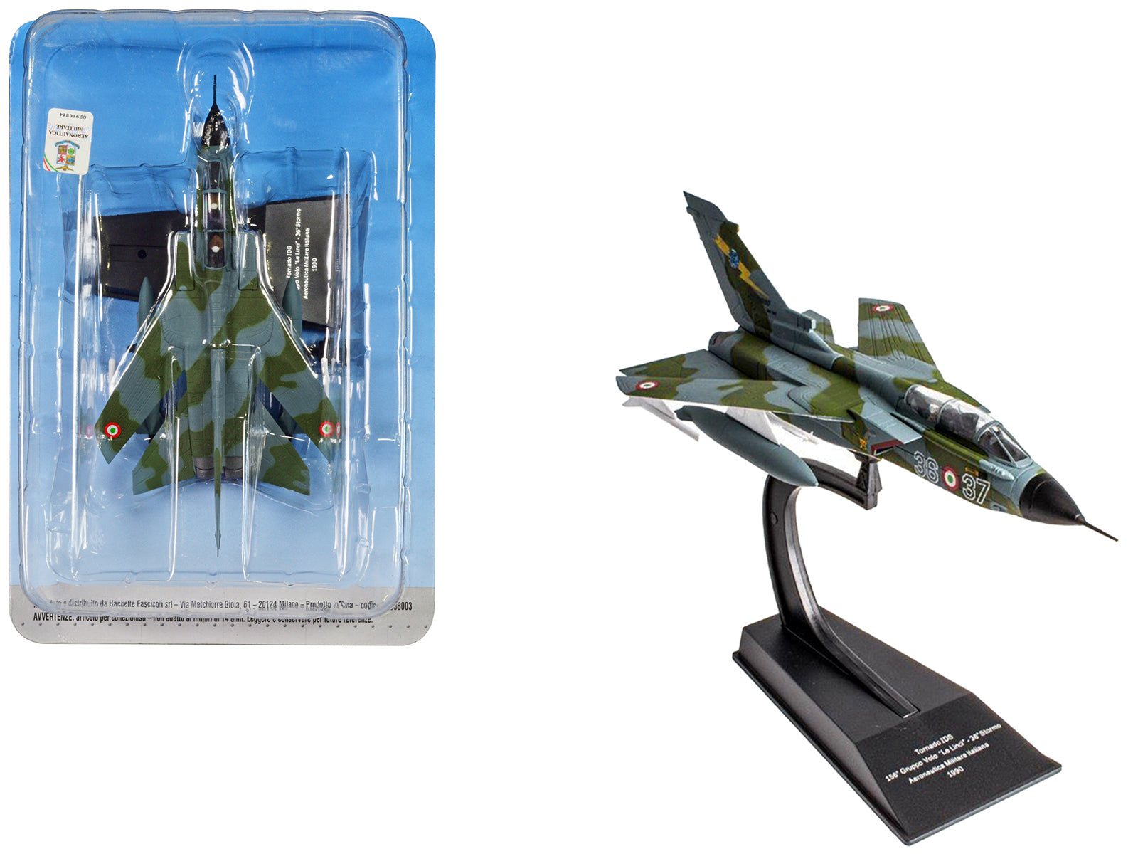 Panavia Tornado IDS Aircraft "156 Gruppo 'Le Linci' 36 Stormo" (1990) Aeronautica Militare Italiana (Italian Air Force) 1/100 Diecast Model by Hachette Collections