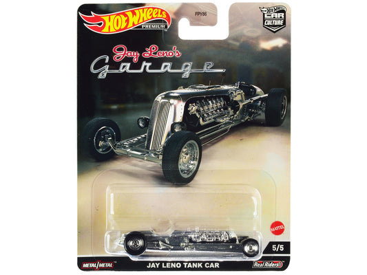 Jay Leno Tank Car Brushed Metal "Jay Leno‚Äôs Garage" Diecast Model Car by Hot Wheels