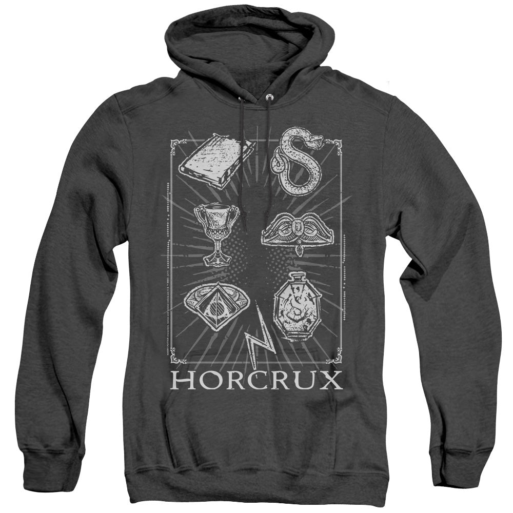 Harry Potter Horcrux Symbols Heather Mens Hoodie Black Officially Licensed