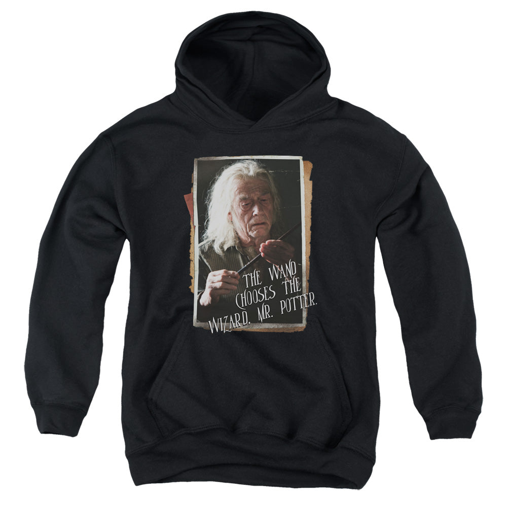 Harry Potter Olivander Kids Youth Hoodie Black Officially Licensed