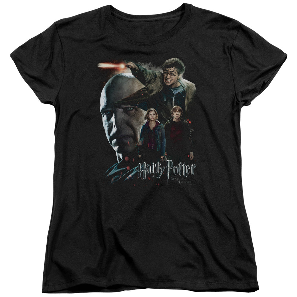 Harry Potter Final Fight Womens T Shirt Black Officially Licensed