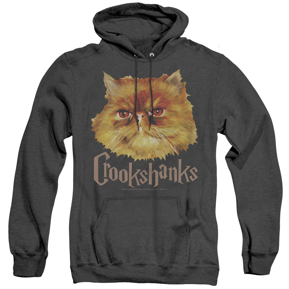 Harry Potter Crookshanks Color Heather Mens Hoodie Black Officially Licensed