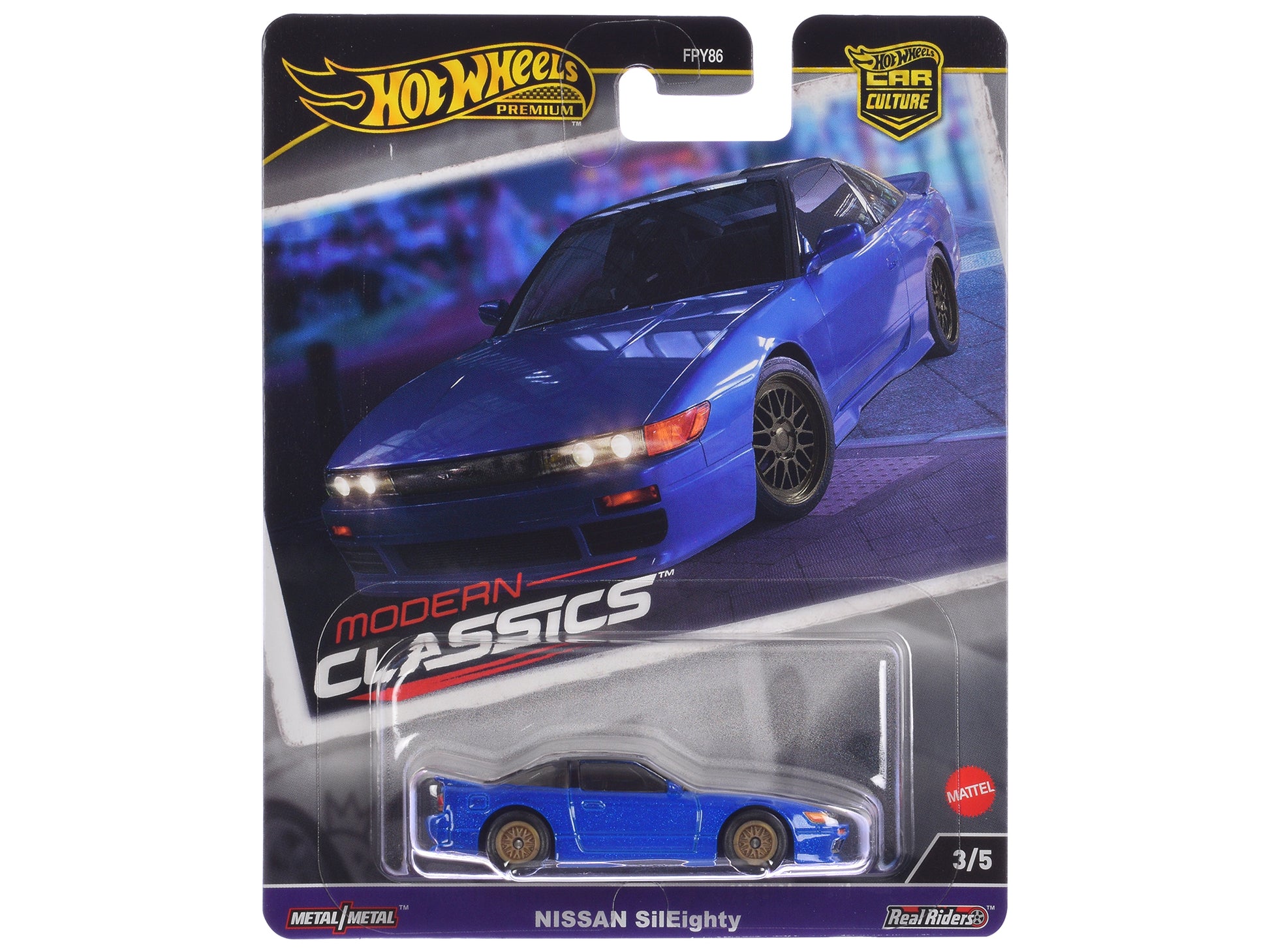 Nissan SilEighty Blue Metallic "Modern Classics" Series Diecast Model Car by Hot Wheels