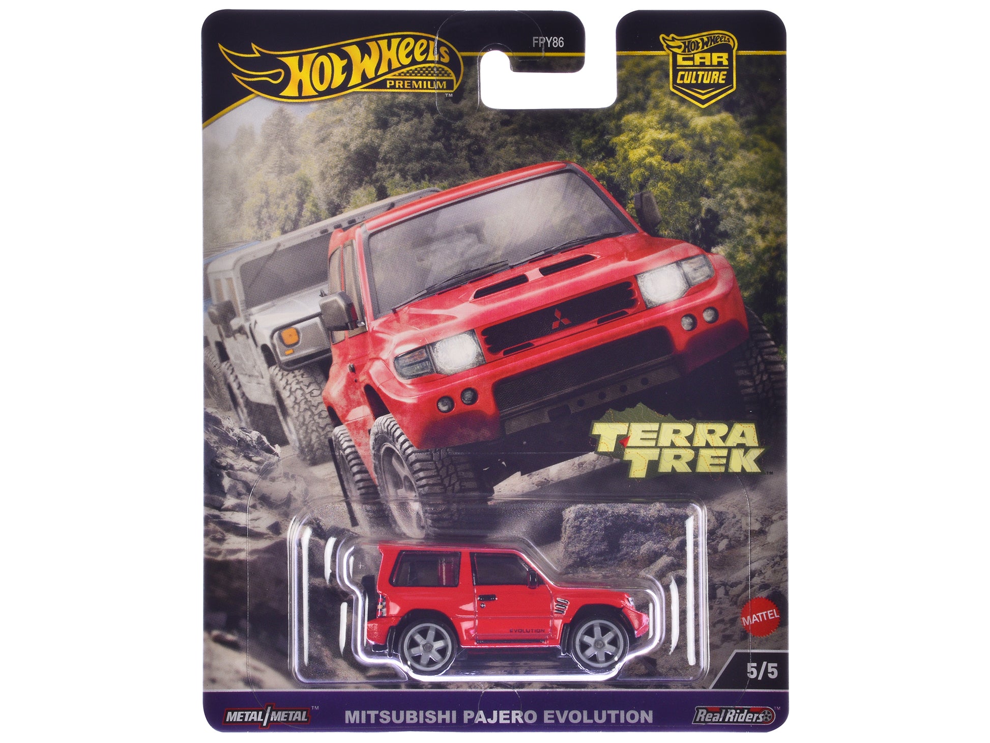 Mitsubishi Pajero Evolution RHD (Right Hand Drive) Red "Terra Trek" Series Diecast Model Car by Hot Wheels