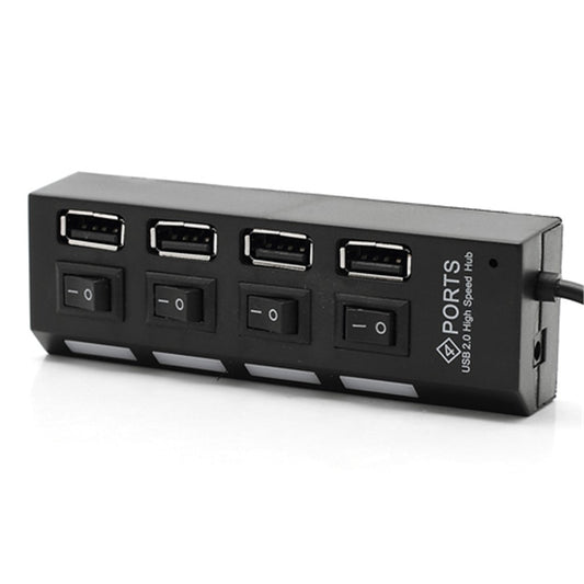 4 Port Hi-Speed USB 2.0 HUB ON/OFF Switch for Laptop PC