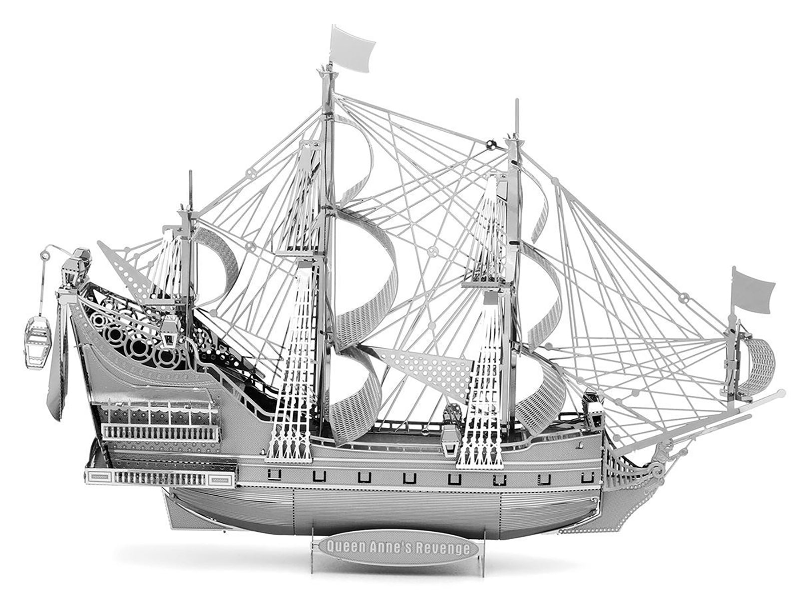 Model Kit Queen Anne's Revenge Ship (Challenging Difficulty) Steel Model by Metal Earth