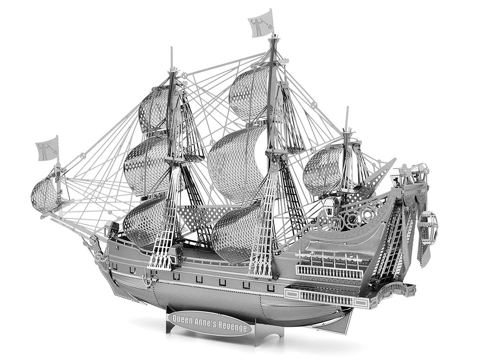 Model Kit Queen Anne's Revenge Ship (Challenging Difficulty) Steel Model by Metal Earth