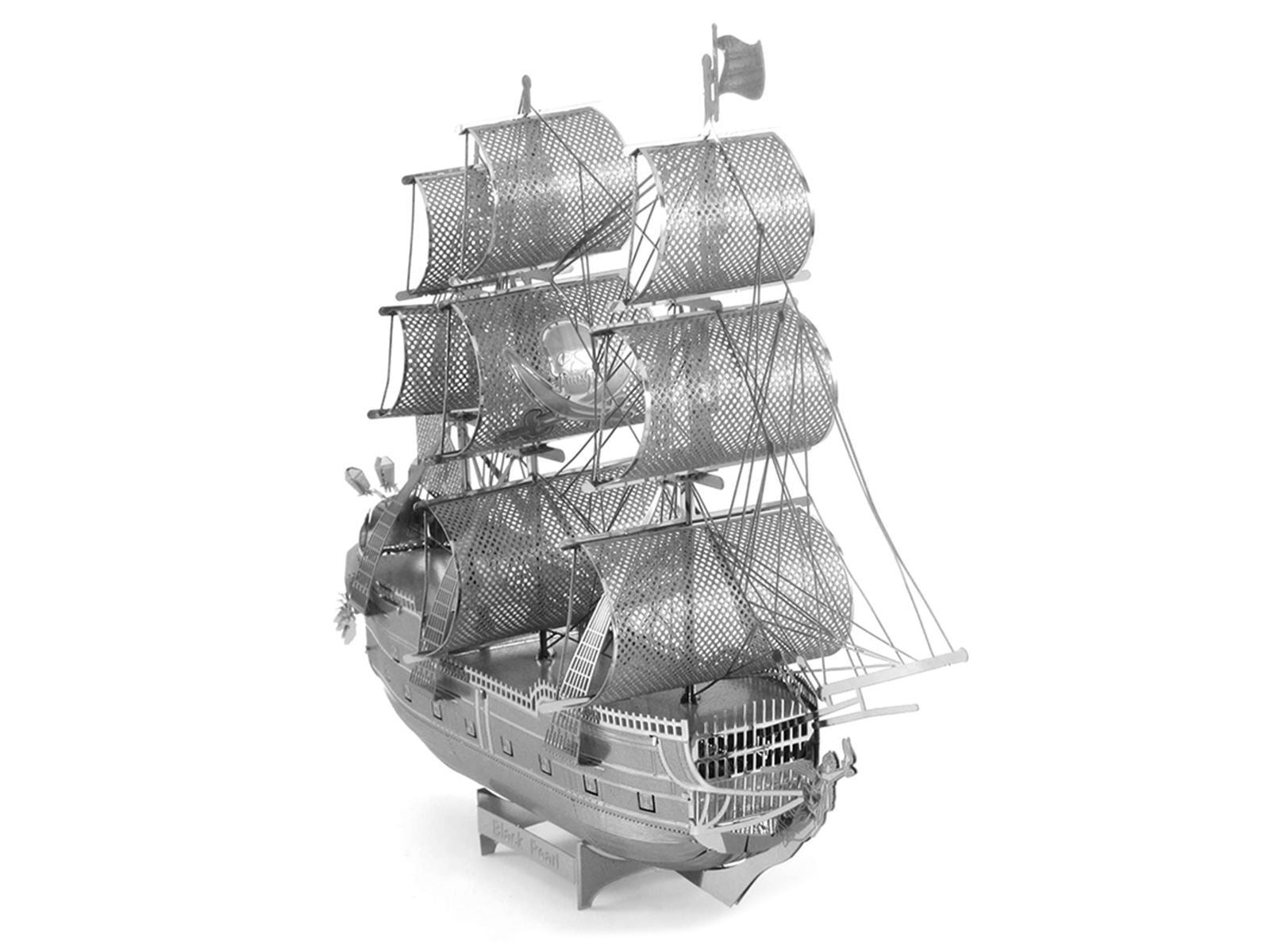 Model Kit Black Pearl Ship (Challenging Difficulty) Steel Model by Metal Earth