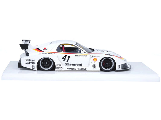 Mazda RX7 (FD3S) LB-Super Silhouette RHD (Right Hand Drive) #41 White with Stripes and Graphics 1/18 Model Car by Inno Models