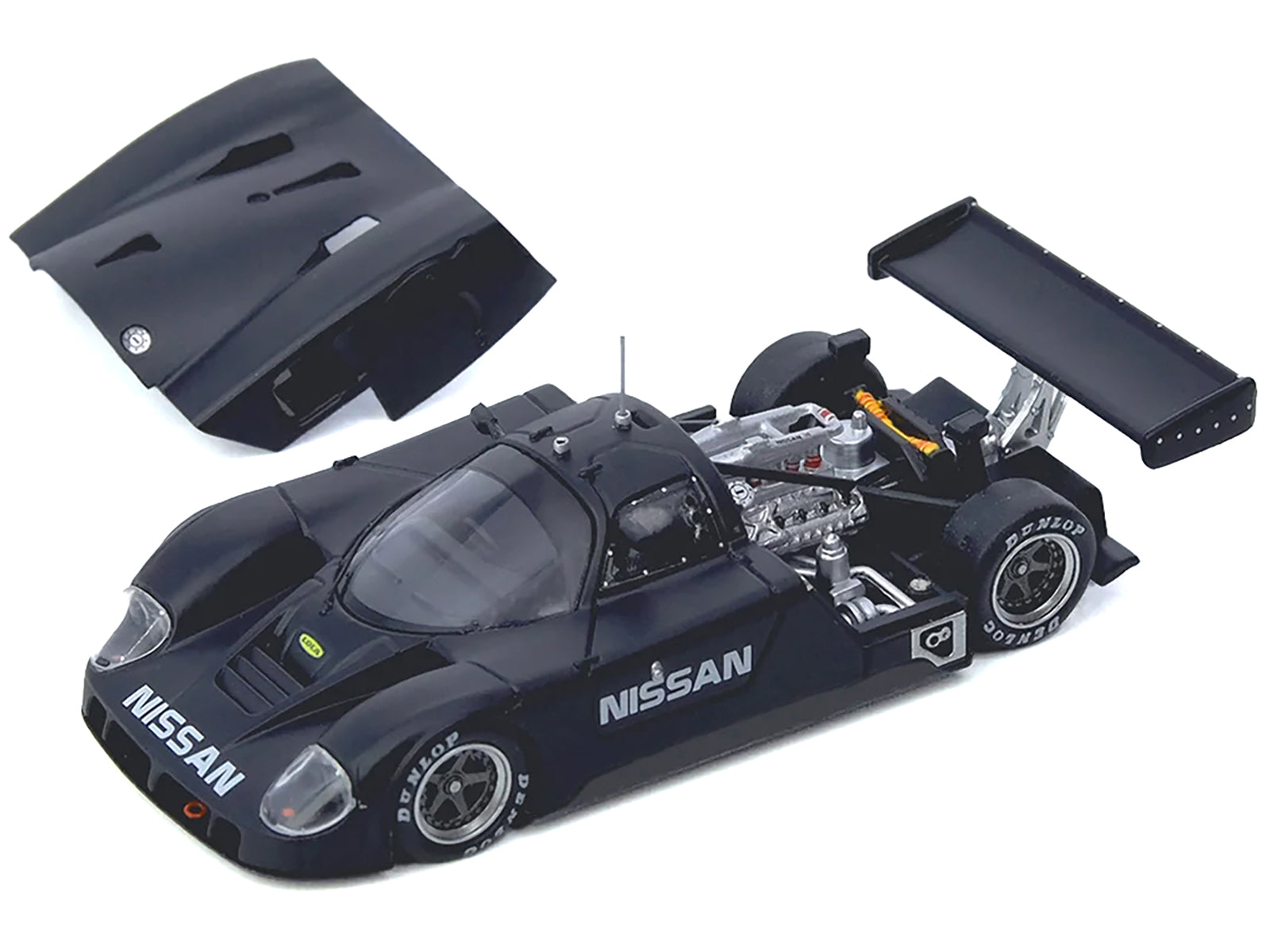 Nissan R89C Matt Black "Le Mans Shakedown Test at Paul Ricard 1988" 1/64 Diecast Model Car by Inno Models