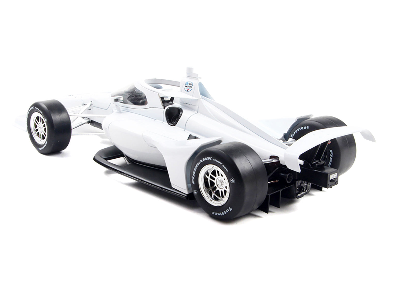 Dallara IndyCar Blank White "Autograph Car" (Super Speedway Configuration) "NTT IndyCar Series" 1/18 Diecast Model Car by IXO Models
