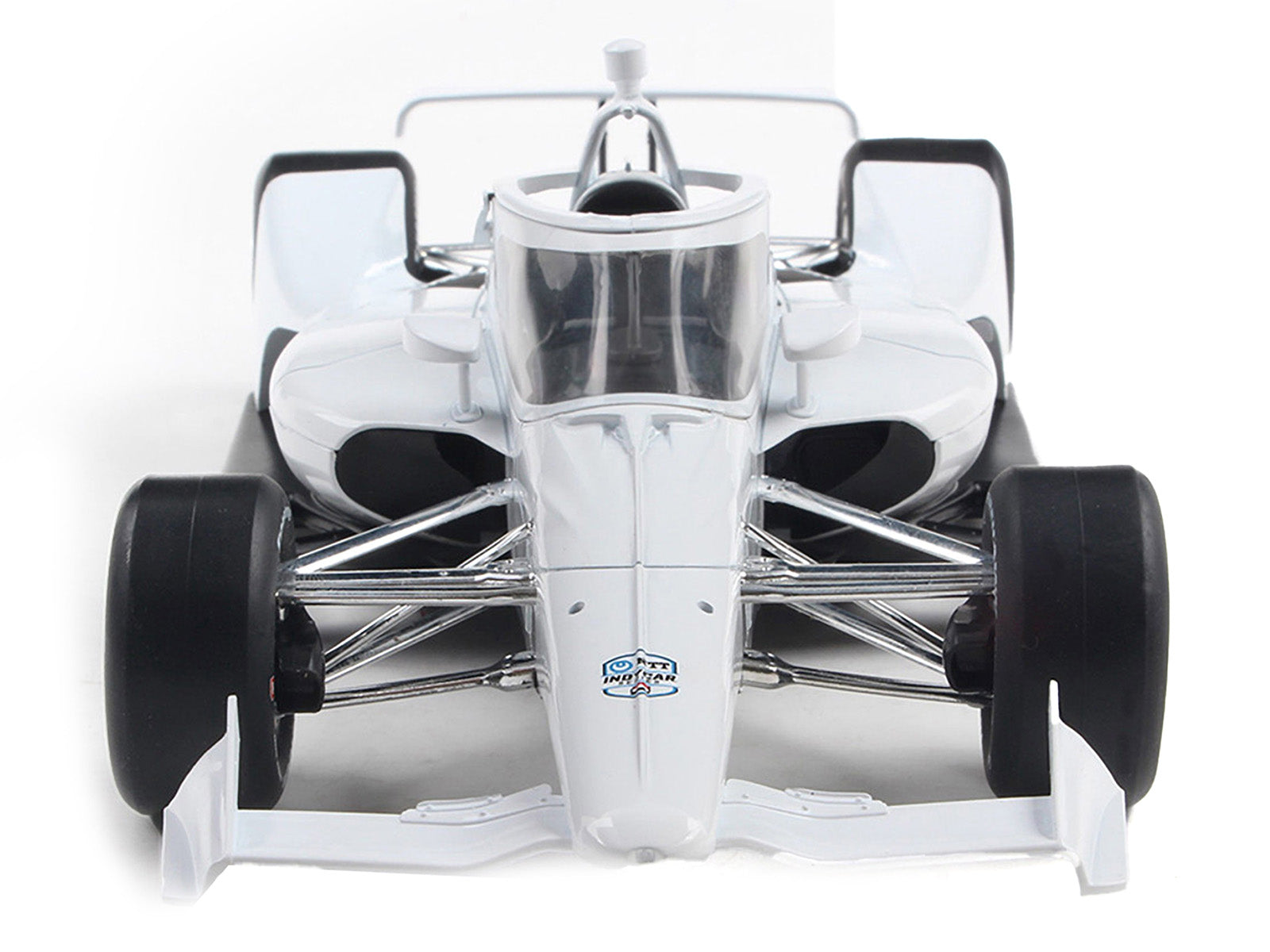 Dallara IndyCar Blank White "Autograph Car" (Super Speedway Configuration) "NTT IndyCar Series" 1/18 Diecast Model Car by IXO Models