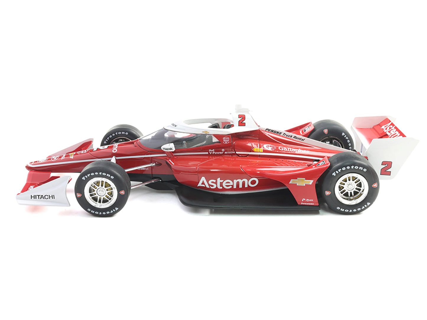 Dallara IndyCar #2 Josef Newgarden "Astemo" Team Penske (Road Course Configuration) "NTT IndyCar Series" (2025) 1/18 Diecast Model Car by IXO Models