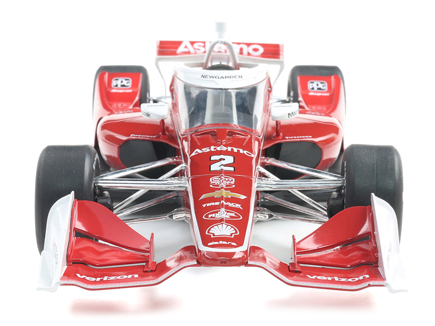 Dallara IndyCar #2 Josef Newgarden "Astemo" Team Penske (Road Course Configuration) "NTT IndyCar Series" (2025) 1/18 Diecast Model Car by IXO Models