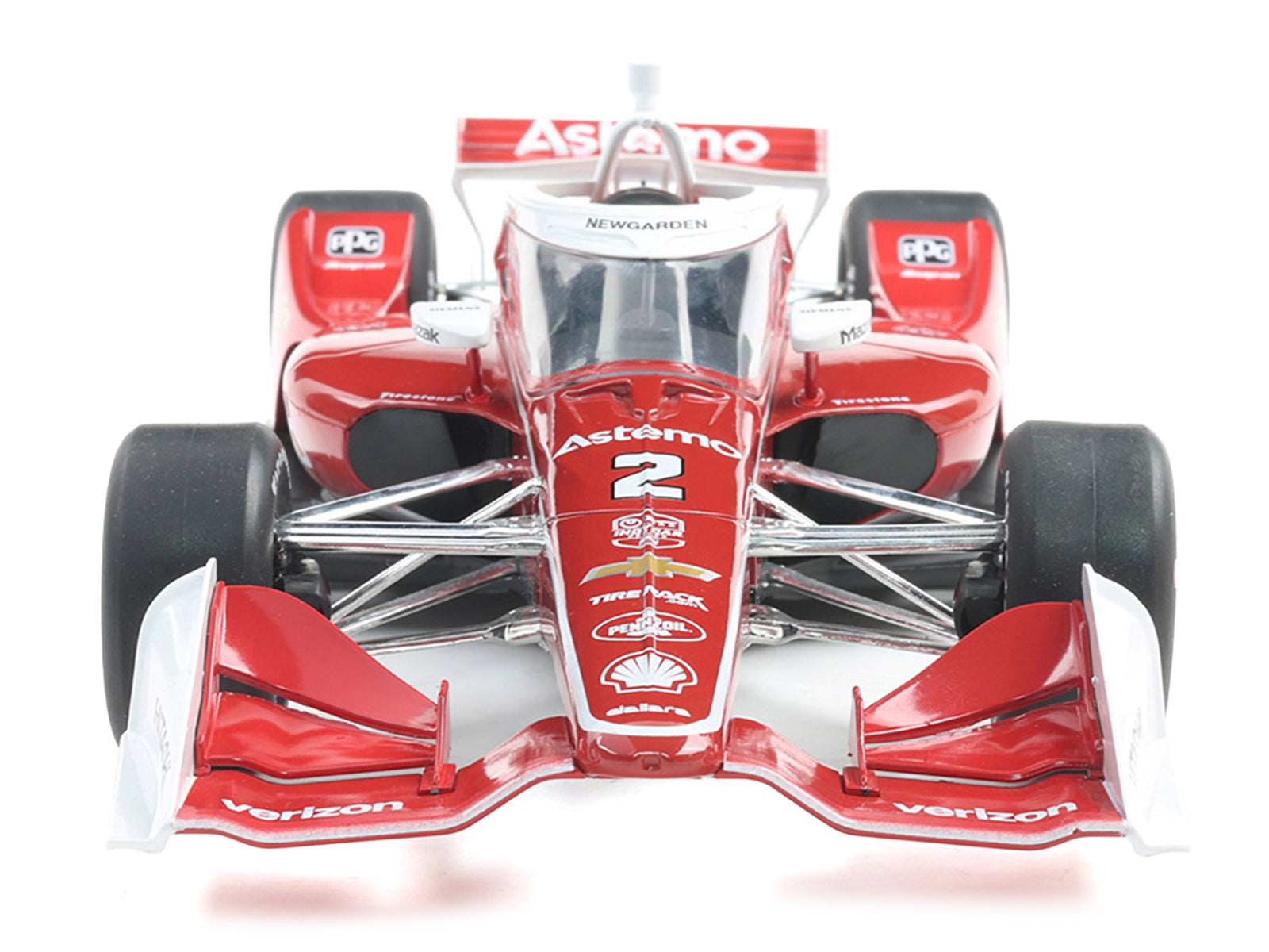 Dallara IndyCar #2 Josef Newgarden "Astemo" Team Penske (Road Course Configuration) "NTT IndyCar Series" (2025) 1/18 Diecast Model Car by IXO Models