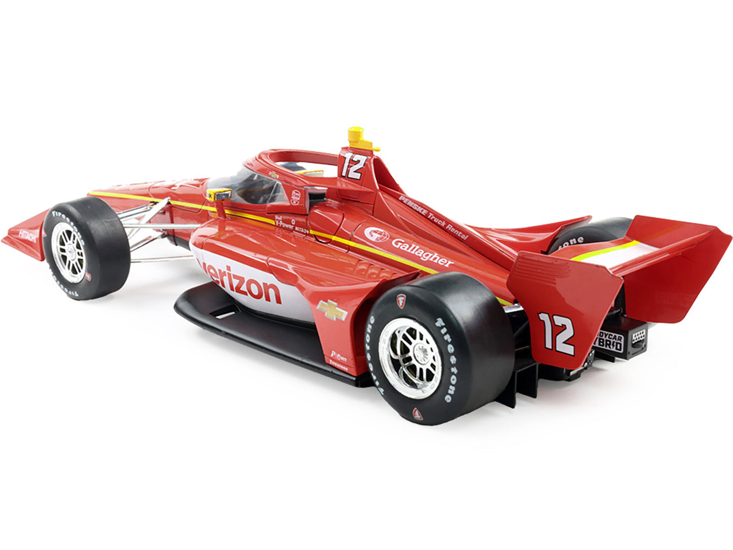 Dallara IndyCar #12 Will Power "Verizon" Team Penske (Road Course Configuration) "NTT IndyCar Series" (2025) 1/18 Diecast Model Car by IXO Models
