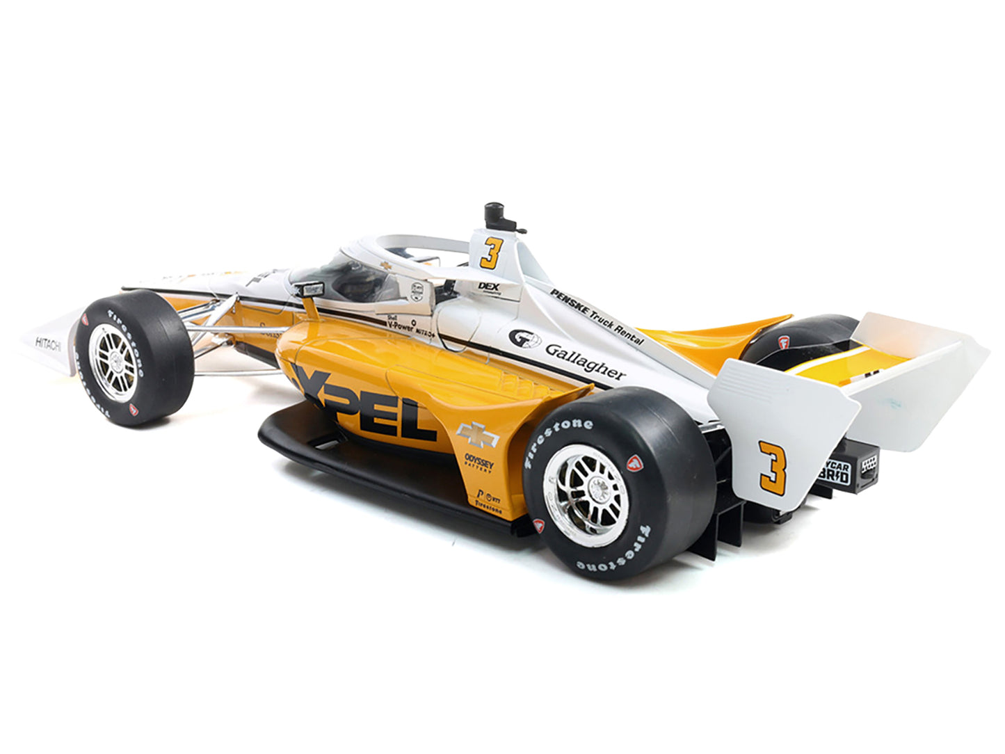 Dallara IndyCar #3 Scott McLaughlin "XPEL" Team Penske (Road Course Configuration) "NTT IndyCar Series" (2025) 1/18 Diecast Model Car by IXO Models