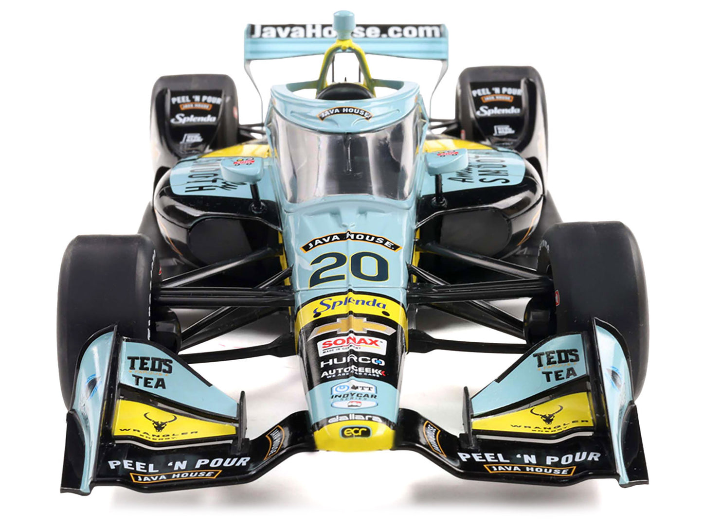 Dallara IndyCar #20 Alexander Rossi "Java House" Ed Carpenter Racing (Road Course Configuration) "NTT IndyCar Series" (2025) 1/18 Diecast Model Car by IXO Models