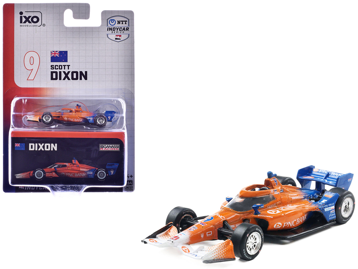 Dallara IndyCar #9 Scott Dixon "PNC Bank" Chip Ganassi Racing (Road Course Configuration) "NTT IndyCar Series" (2025) 1/64 Diecast Model Car by IXO Models