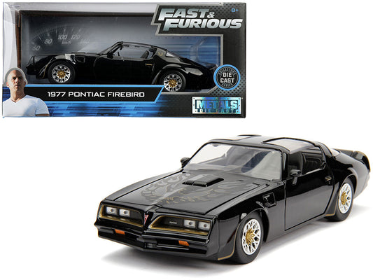 Tego‚Äôs 1977 Pontiac Firebird Black "Fast & Furious" Movie 1/24 Diecast Model Car by Jada