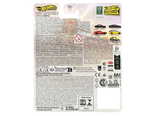 Datsun 510 Wagon Yellow and Black "Boulevard" Series Diecast Model Car by Hot Wheels