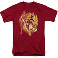 The Flash Collage Mens T Shirt Cardinal Officially Licensed