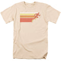 The Flash Flash Retro Bars Mens T Shirt Cream Officially Licensed