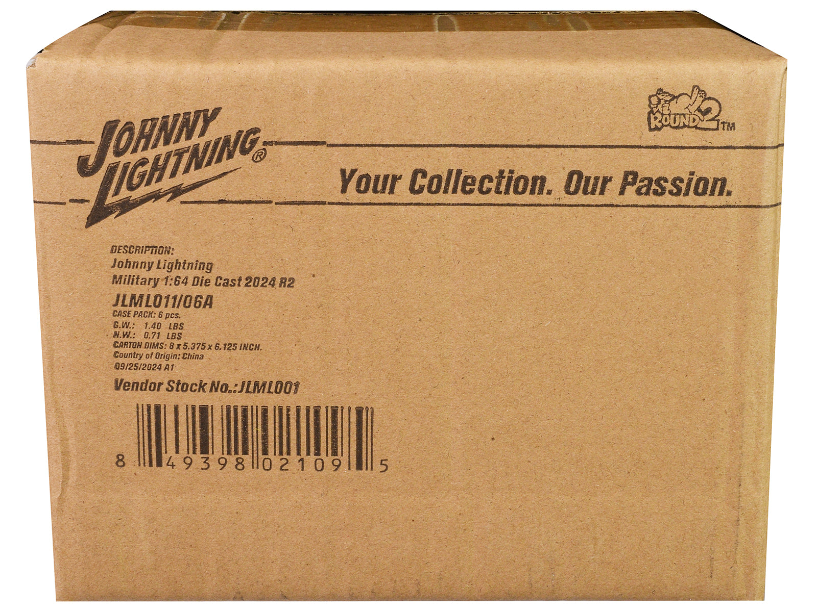 "Military" Set A of 6 pieces 2024 Release 2 Limited Edition Diecast Models by Johnny Lightning