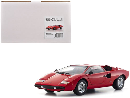 Lamborghini Countach LP400 Red 1/12 Diecast Model Car by Kyosho