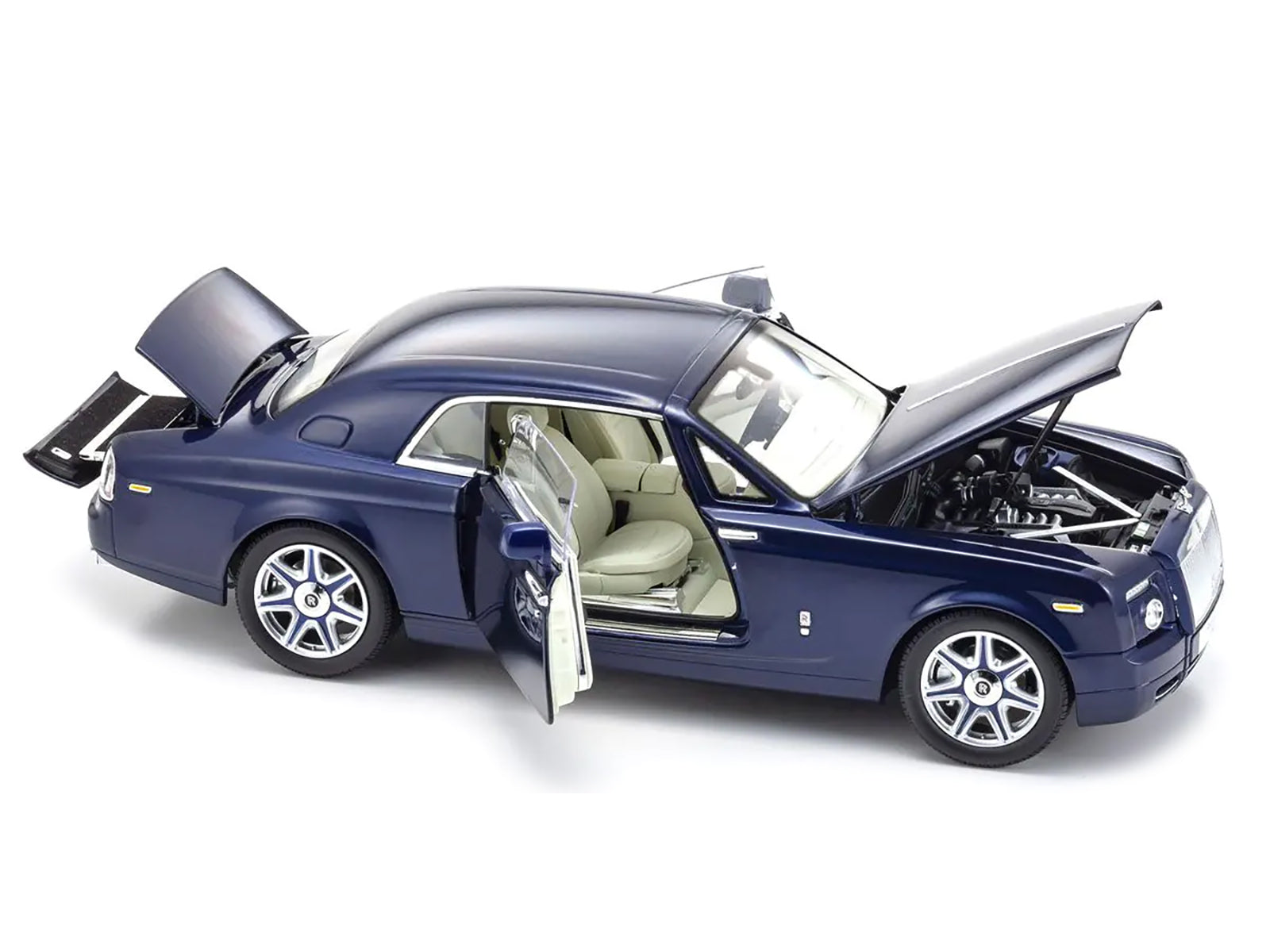 Rolls Royce Phantom Coupe Blue Metallic 1/18 Diecast Model Car by Kyosho