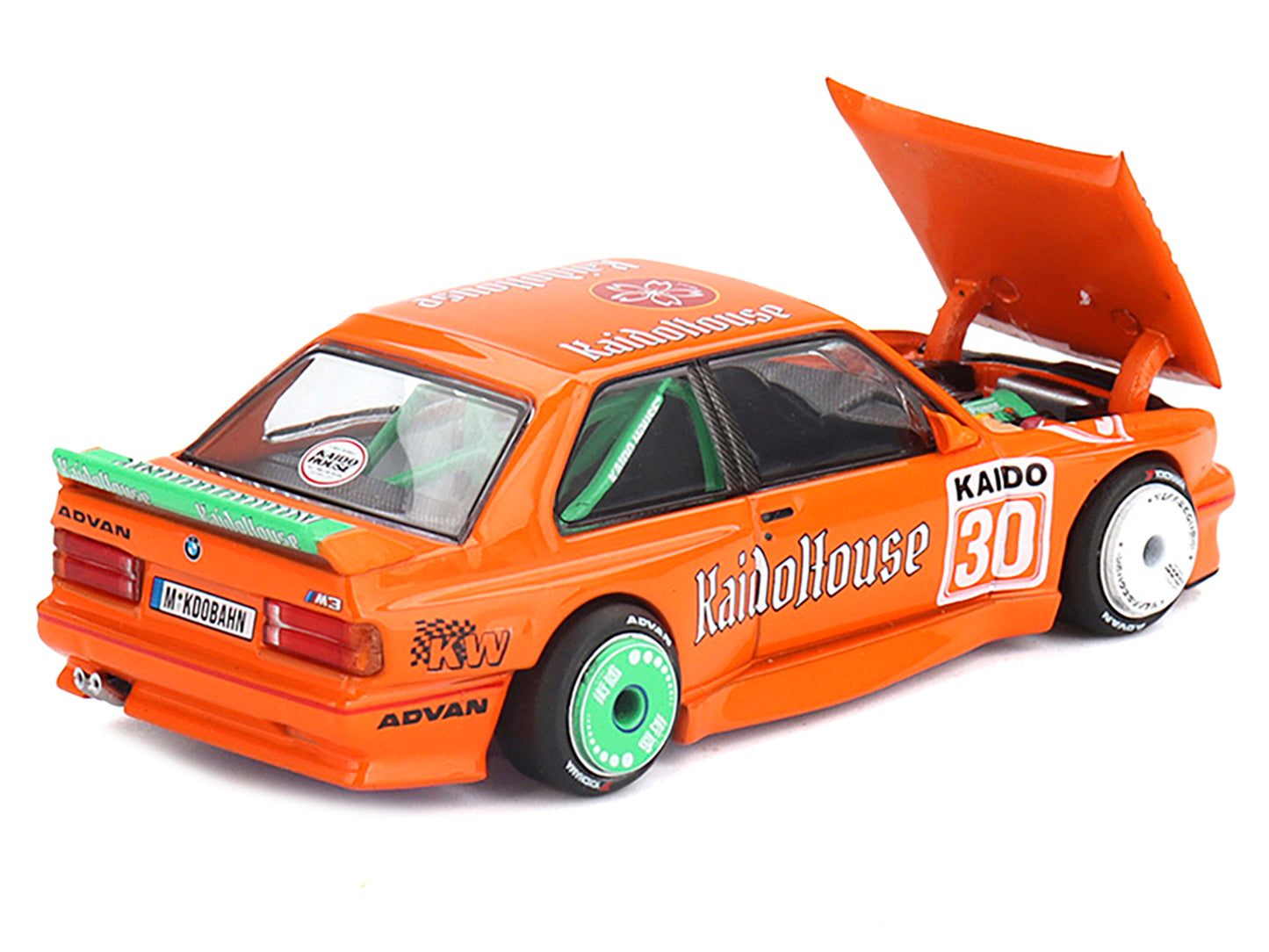 BMW M3 "KaidoHaus V1" #30 Orange (Designed by Jun Imai) "Kaido House" Special 1/64 Diecast Model Car by Mini GT