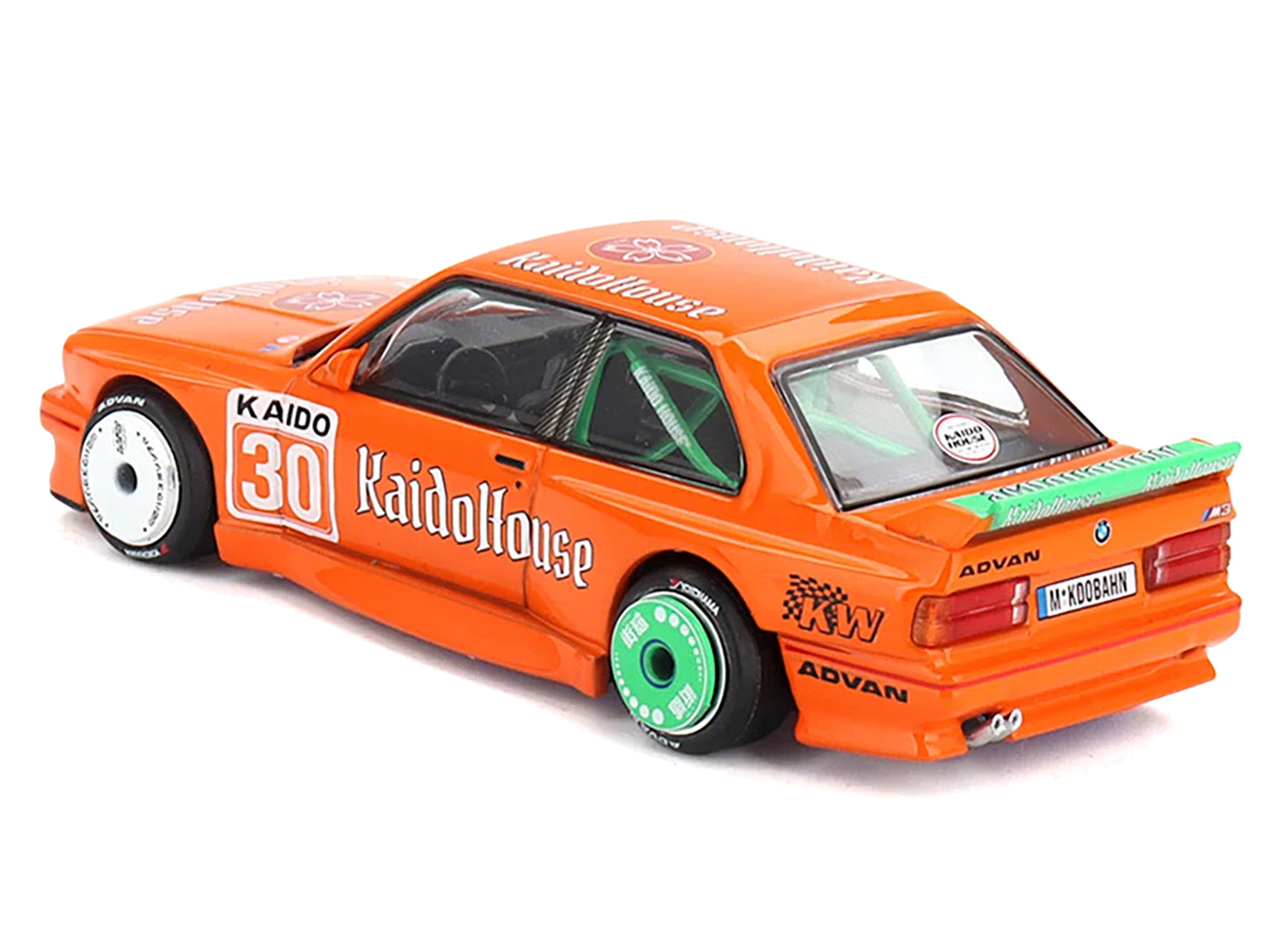 BMW M3 "KaidoHaus V1" #30 Orange (Designed by Jun Imai) "Kaido House" Special 1/64 Diecast Model Car by Mini GT
