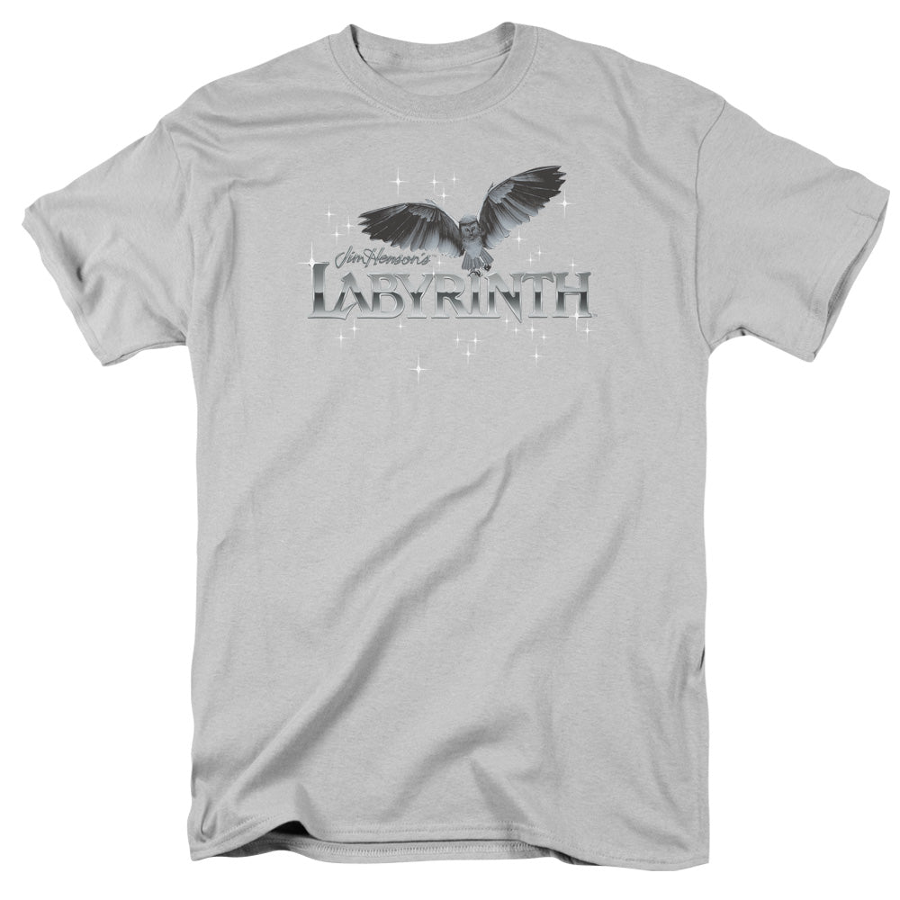 Labyrinth Owl Logo Mens T Shirt Silver Officially Licensed