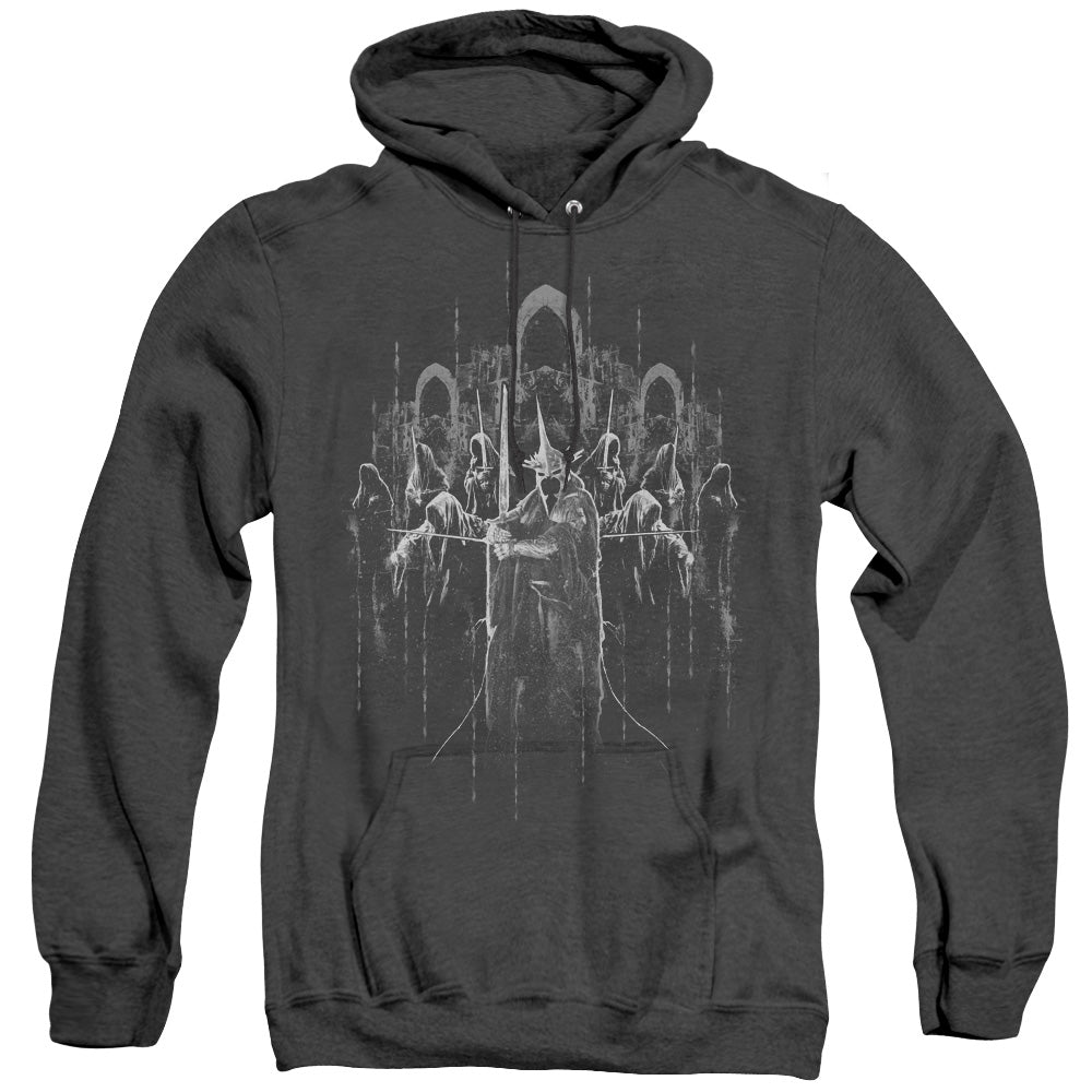 Lord Of The Rings The Nine Heather Mens Hoodie Black Officially Licensed