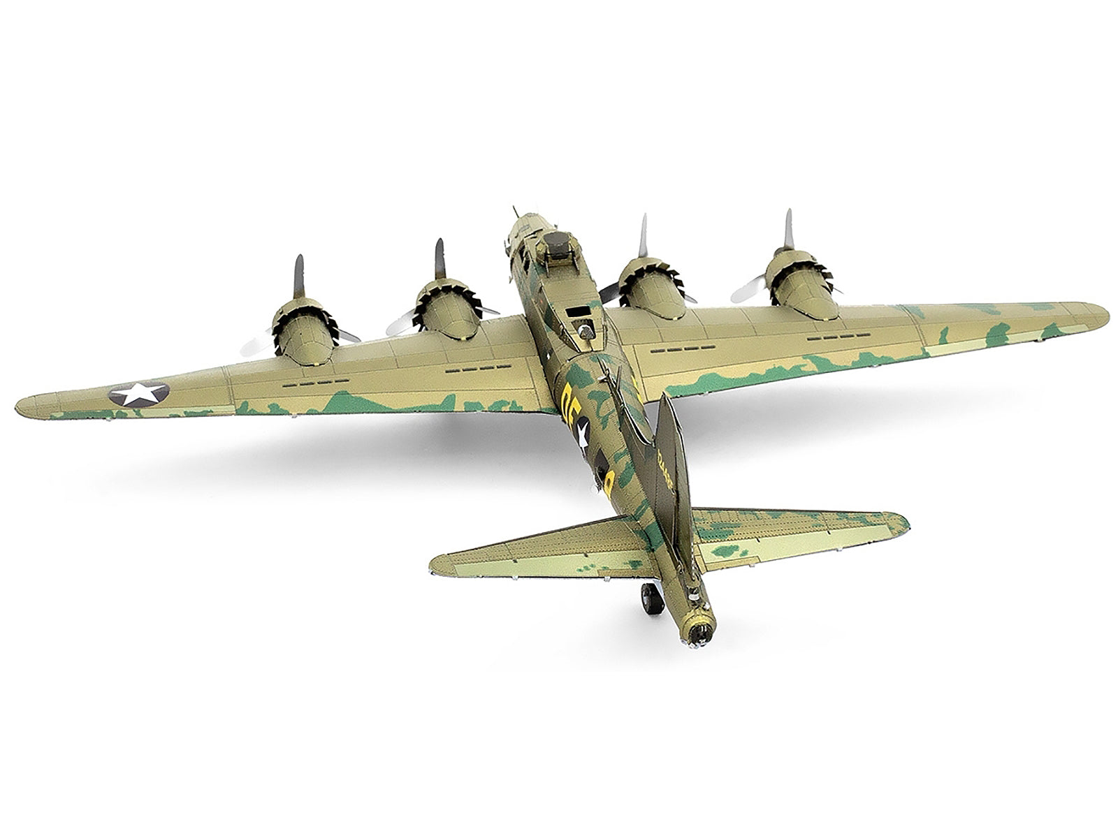 Model Kit Boeing B-17 Flying Fortress Bomber Aircraft "World War II" United States Army Air Forces (Challenging Difficulty) Steel Model by Metal Earth