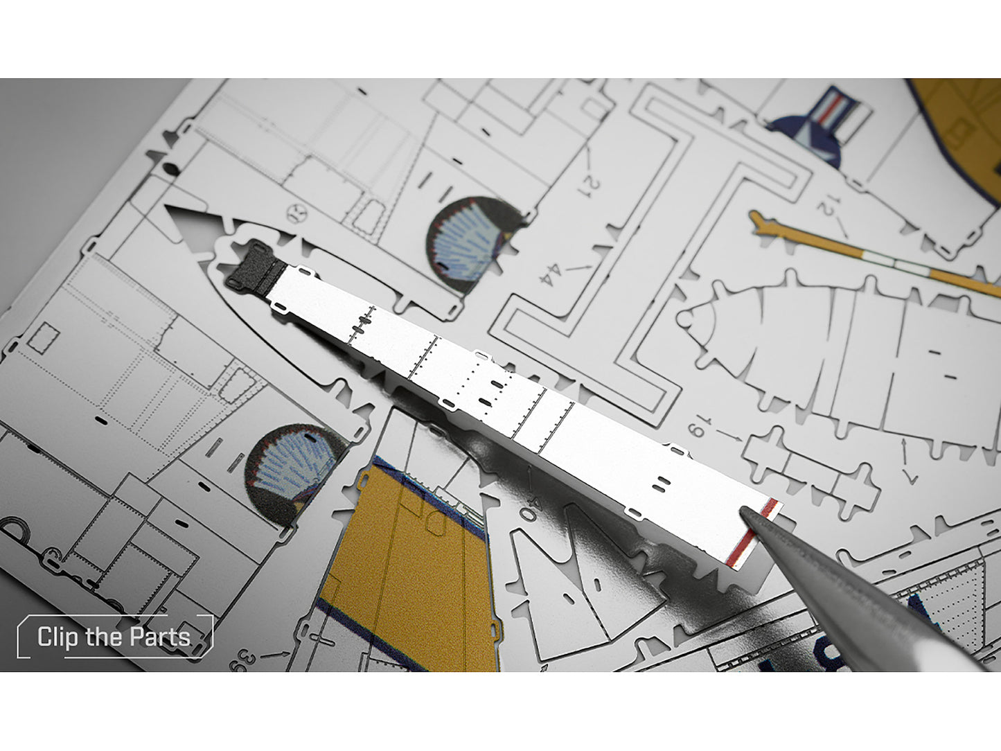 Model Kit North American F-86 Sabre Fighter Aircraft "Jolley Roger" United States Air Force (Moderate Difficulty) Steel Model by Metal Earth