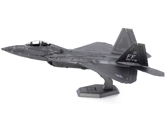 Model Kit Lockheed Martin F-22 Raptor Stealth Aircraft "United States Air Force" (Moderate Difficulty) Steel Model by Metal Earth