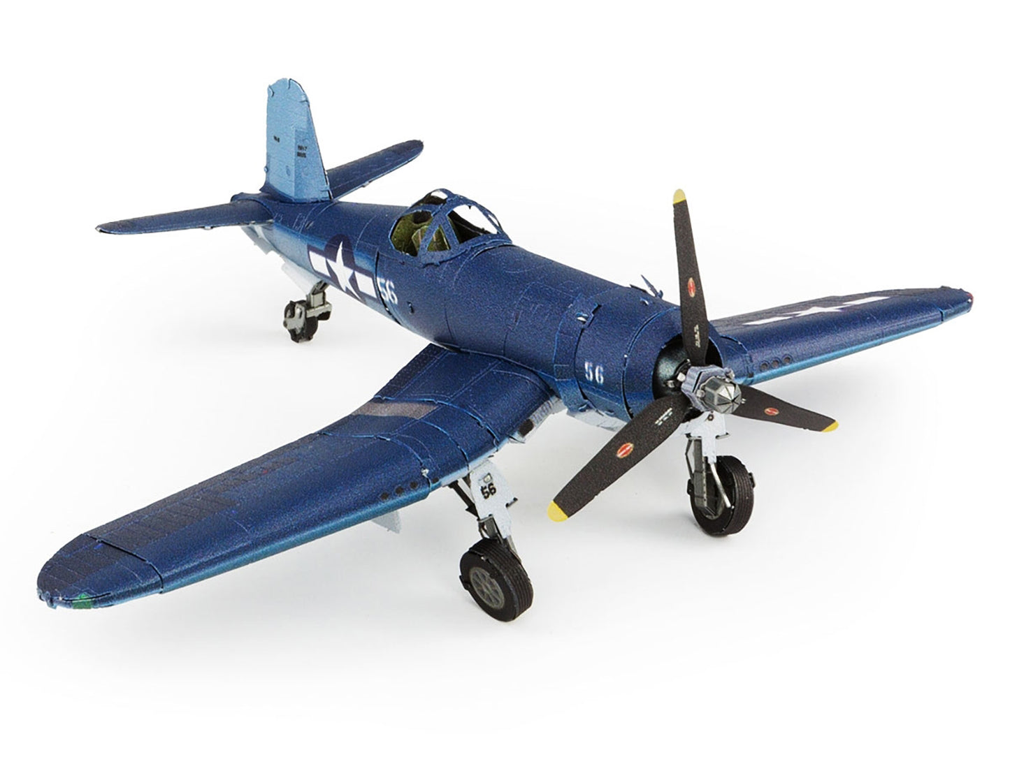 Model Kit Vought F4U Corsair Fighter Aircraft "World War II" United States Navy (Challenging Difficulty) Steel Model by Metal Earth