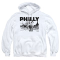 Rocky Philly Mens Hoodie White Officially Licensed