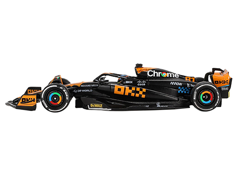McLaren MCL60 #81 Oscar Piastri 3rd Place Formula One F1 "Japanese GP" (2023) Limited Edition 1/64 Diecast Model Car by Mini GT