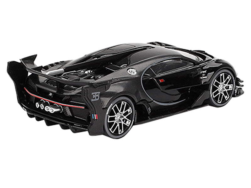 Bugatti Vision Gran Turismo Black and Carbon Limited Edition 1/64 Diecast Model Car by Mini GT