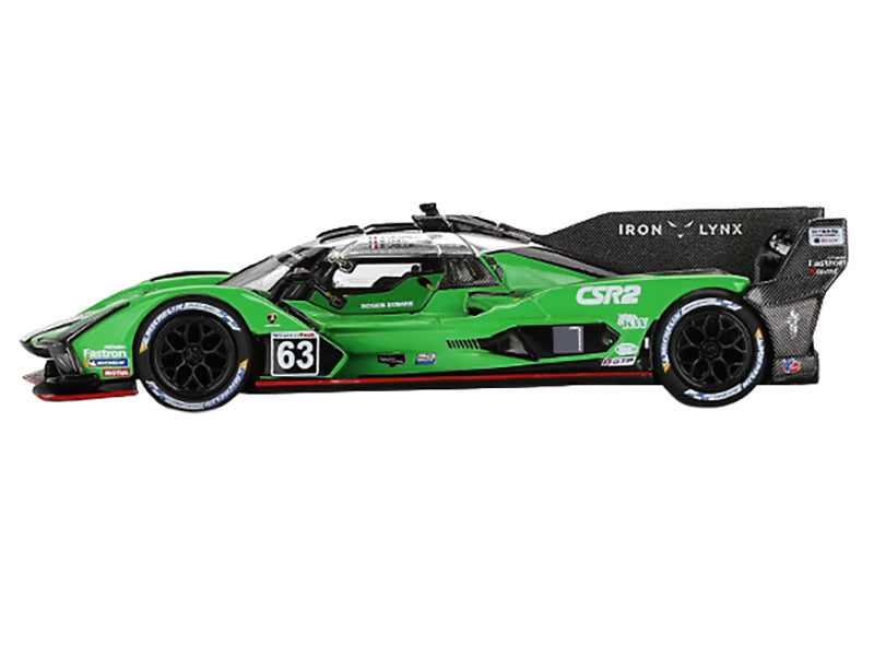 Lamborghini SC63 #63 Matteo Cairoli - Andrea Caldarelli - Romain Grosjean "Iron Lynx" IMSA "12 Hours of Sebring" (2024) Limited Edition 1/64 Diecast Model Car by Mini GT