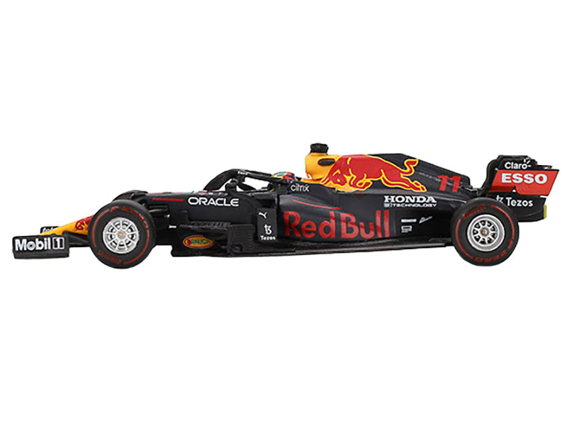Red Bull RB16B #11 Sergio Perez Winner Formula One F1 "Azerbaijan GP" (2021) Limited Edition 1/64 Diecast Model Car by Mini GT