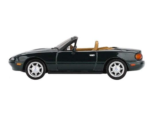 Eunos Roadster V-Special RHD (Right Hand Drive) Dark Green Limited Edition 1/64 Diecast Model Car by Mini GT